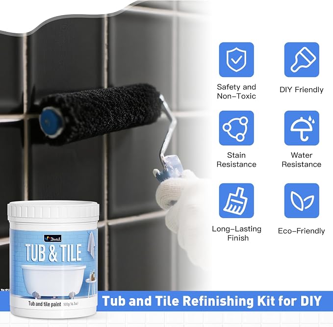 DWIL Tile Paint, Tub and Tile Refinishing Kit - Image 6