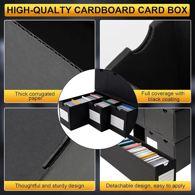 Trading Card Storage Box, Includes 21-600 CT Boxes & Card Dividers, + Trading - Image 5