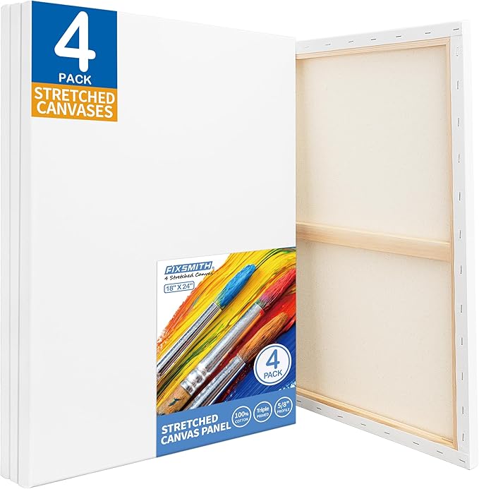 FIXSMITH Stretched White Blank Canvas by FIXSMITH