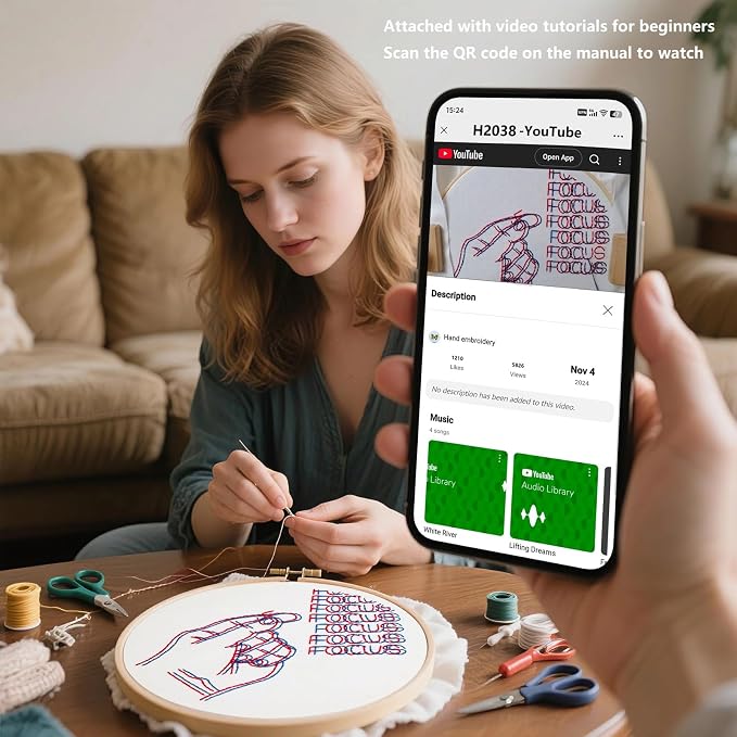 Crafmanoe Easy Hand Embroidery Kits - Image 2