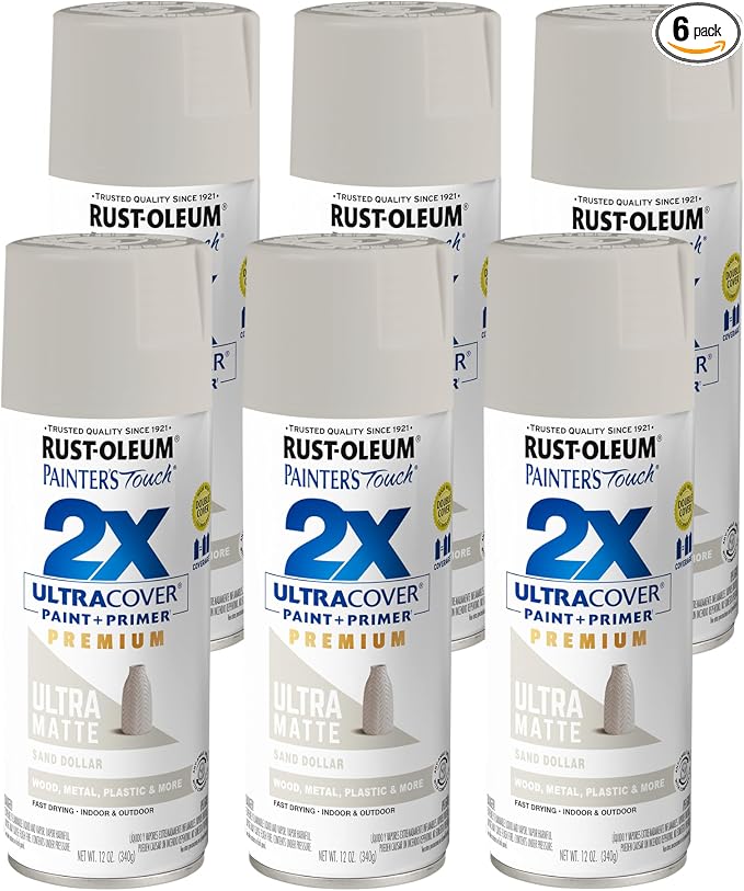 Rust-Oleum Painter's Touch 2X Ultra Cover Spray Paint, Sand Dollar | Indoor and by Rust-Oleum