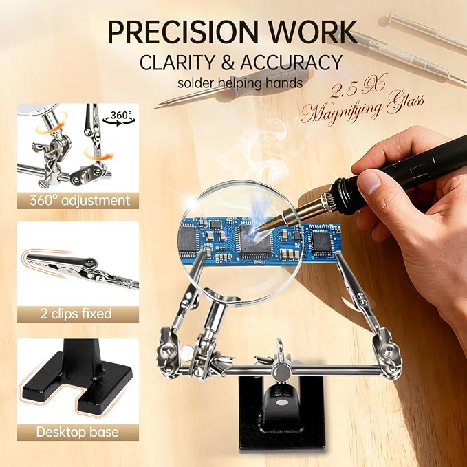 AORAEM Helping Hands Magnifier - Image 4