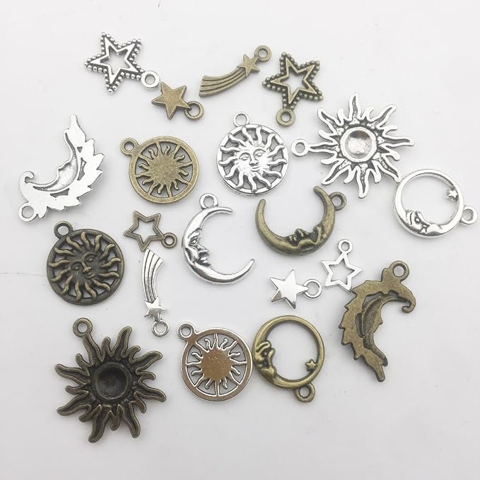 100g Craft Supplies Celestial Collection Charms Pendants - Image 3