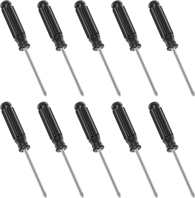 5PCS Mini Phillips Screwdriver, 5mm Cross Head with Clear Non-slip Handle for Small Appliances, 5.71"(145mm) Total Length, Magnetic