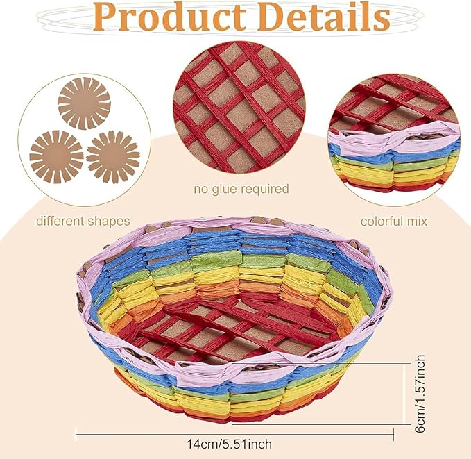 FREEBLOSS 24 Set Basket Weaving Project Introductory Sewing - Image 3