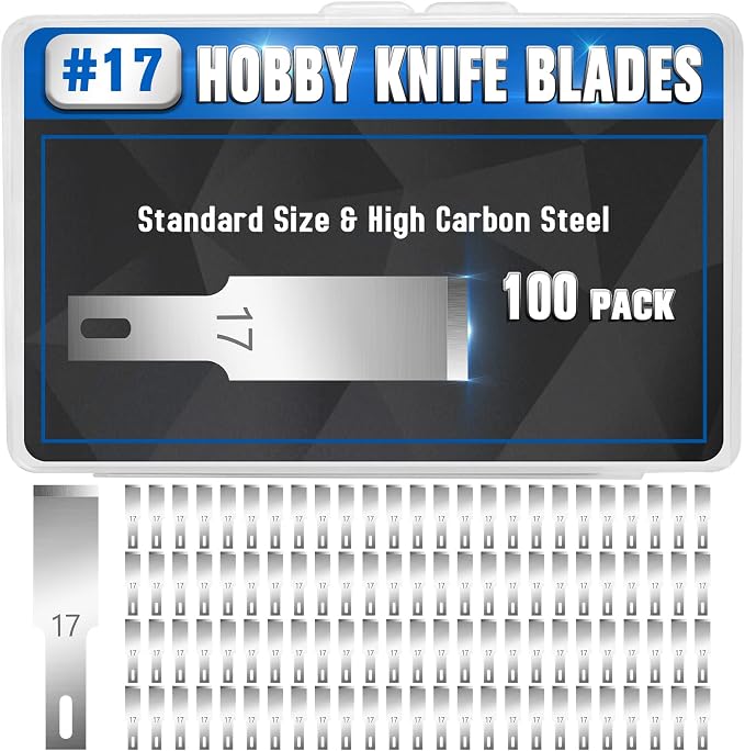 DIYSELF 100 Pack Exacto Knife Replacement Blades #17, Hobby Knife Replacement by DIYSELF