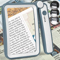 Magnifying Glass for Reading, Rechargeable 5X Large Page Magnifier by AKKYCVS