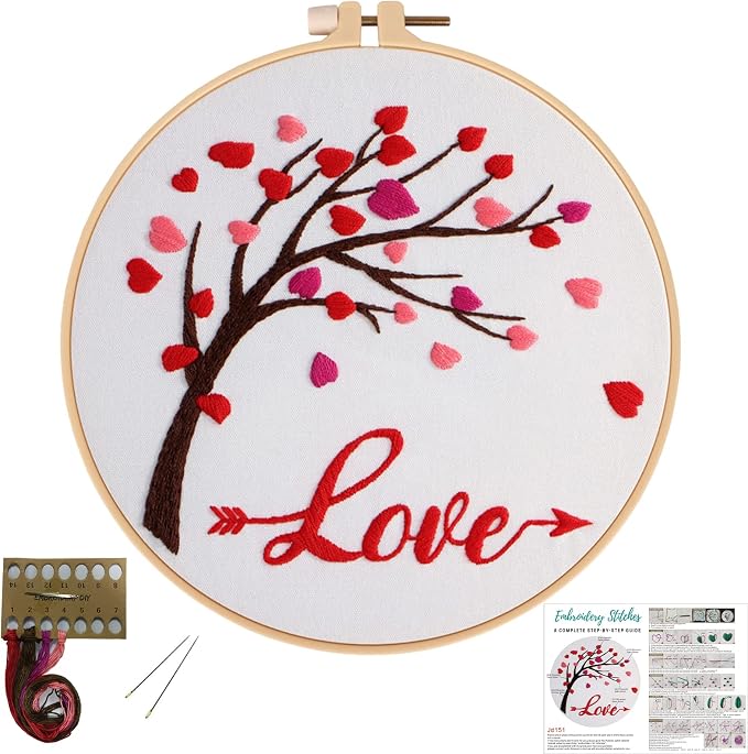 Louise Maelys Love Heart Tree Embroidery Kit by LouiseMaelys
