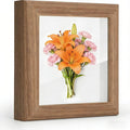 4x4 Shadow Box Picture Frame Real Glass Front, Small Shadow Box Frame Display by Unknown