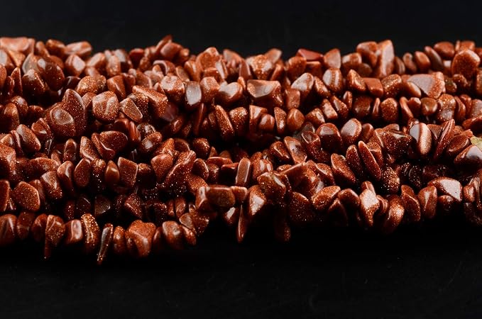 Natural Chip Stone Beads Gold Sandstone 5-8mm About 400 Pieces Irregular - Image 4