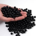 200pcs Black 10mm Pearl Beads by chuyau