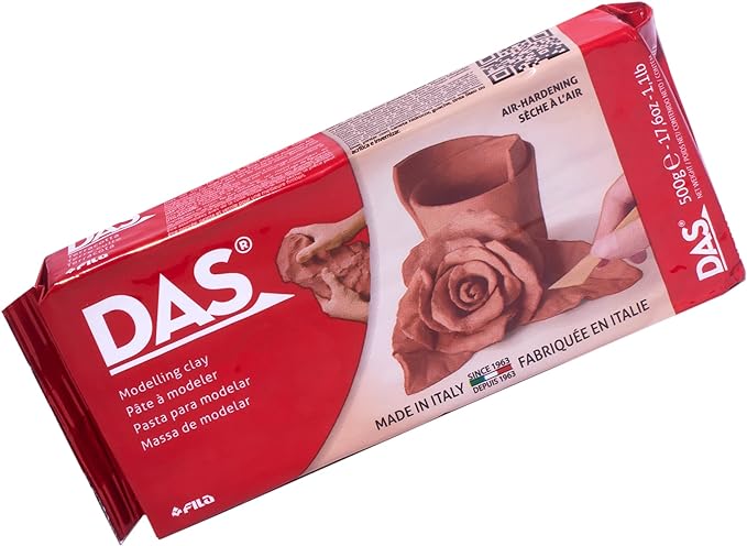DAS Air-Hardening Modeling Clay, Terra Cotta Color, 1.1 Pound by DAS%C2%AE