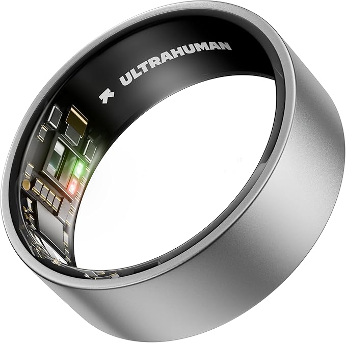 ULTRAHUMAN Ring AIR-Smart Ring Health Tracker, Size First Sizing Kit,Sleep Tracker,Smart Ring for Men/Women,Fitness Tracker (Made in India, Raw Titanium, 12)