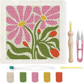 BEUNITONE Flower Beginners Punch Needle kit Handcraft Embroidery Starter Kits by BEUNITONE