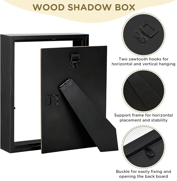 2 Pack Shadow Box Frame 11"x 14" - Image 4