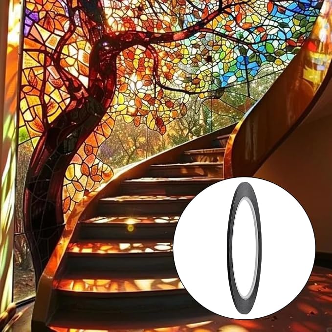 HOBBIESAY 216.5ft 6 Rolls PET Stained Glass Lead Lines Thin Stained Glass - Image 4