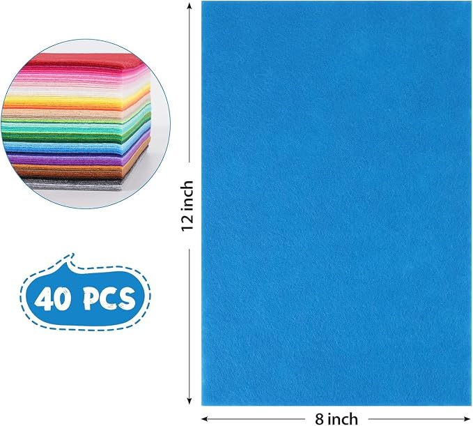 Kotay 12x8 Inch 40 Pcs Felt Sheets - Image 2