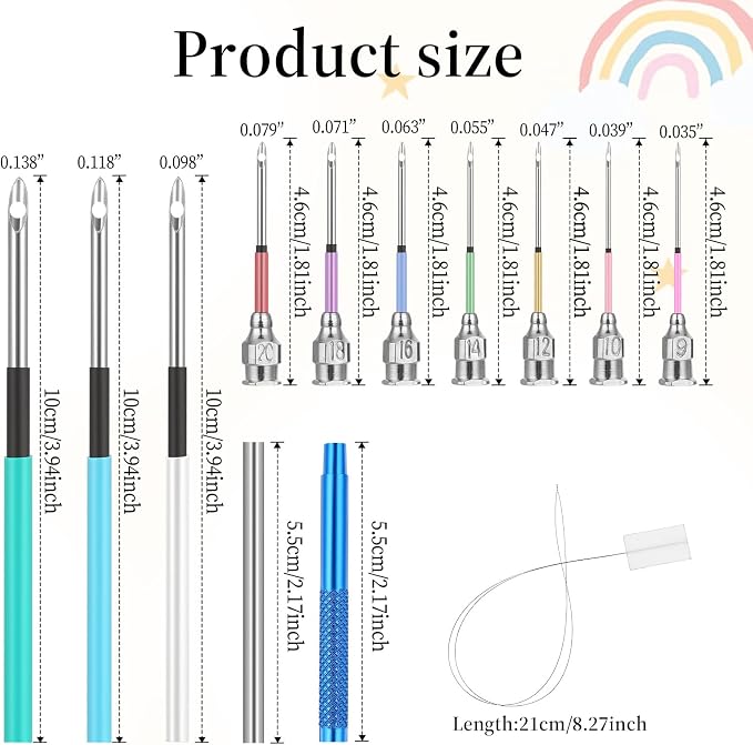 13 PCS Punch Needle Kit Embroidery Punch Needle Tool Punch Needles - Image 2