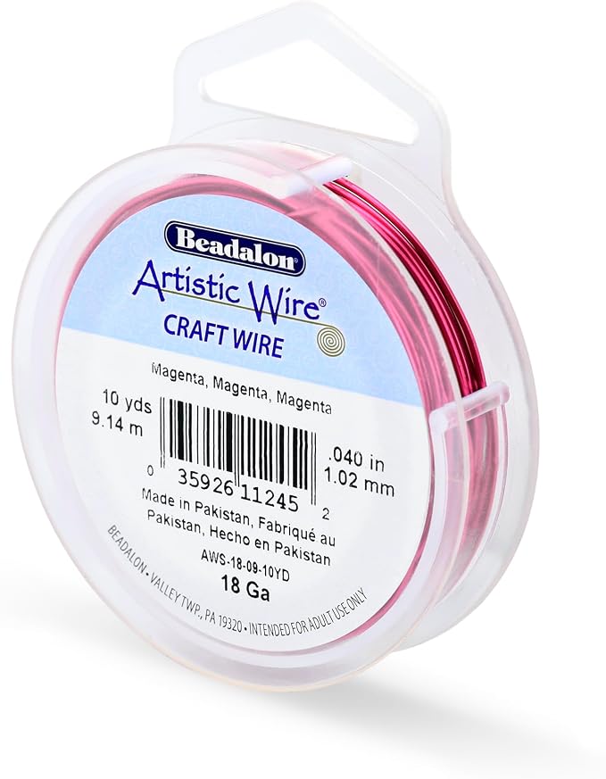 Artistic Wire, 18 Gauge Tarnish Resistant Colored Copper Craft Wire, 10 yd by ArtisticWire