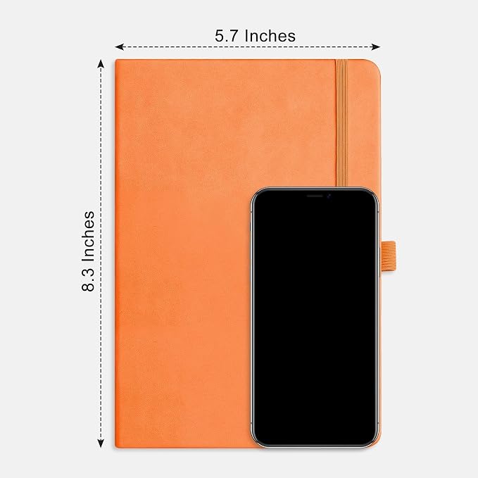 RETTACY Lined Journal Notebook, 192 Numbered Pages, A5 Size | Leather Hardcover - Image 9