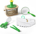 Wooden Bug Catcher for Kids, 360° Rotating Magnifier, Insect Explorer kit by Macabaka