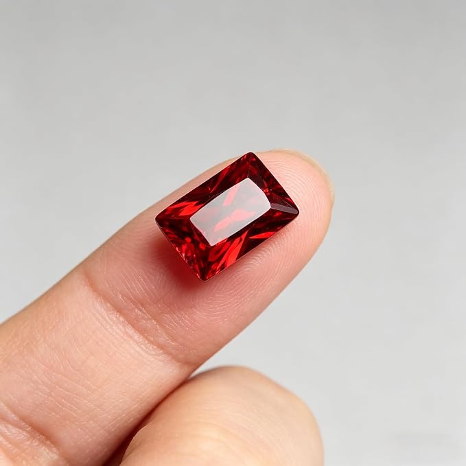 Ruby Red Cubic Zirconia Loose Beads Unset - Image 3