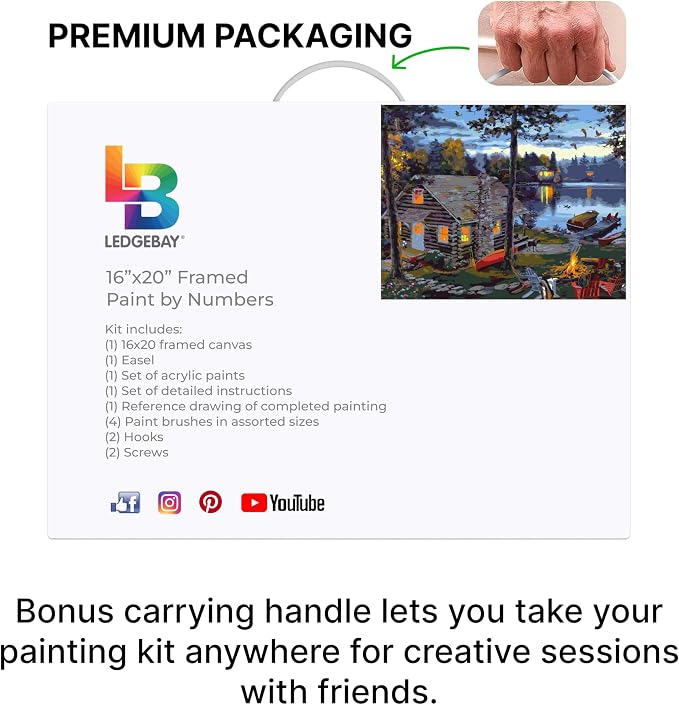 Ledgebay DIY Paint by Numbers Kit - Image 8