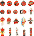 20PCS Sports Charms Enamel Basketball Baseball Pendant Charms by ANGLESJELL