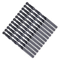 Drill Bit, 6.4mm Cutting Diameter, 4241 HSS Nitriding Black 118° Cutting Angle Versatile Jobber Bits - (Applications: for Drilling Plastic Wood Soft Metal), 12-Pieces