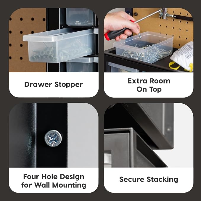 IRIS USA 10-Drawer Organizer, Made in USA, Teacher Toolbox, Plastic Storage - Image 5