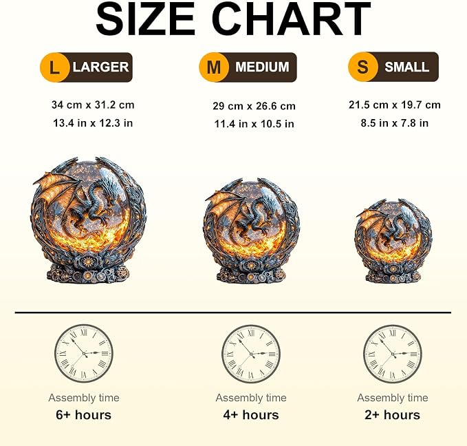Magic Ball Fire Dragon Puzzles Adults Gifts Wooden 95 Pieces 8.5 * 7.8in - Image 4