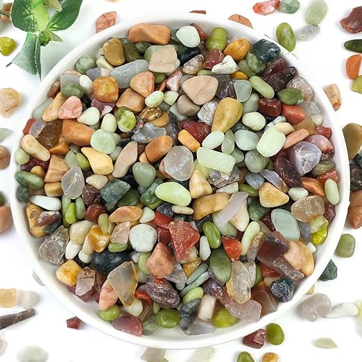 YISZM 10LB Succulent and Cactus Colorful Pebbles, 3/8 Inch Natural Decorative by YISZM-ForYourNaturalLife