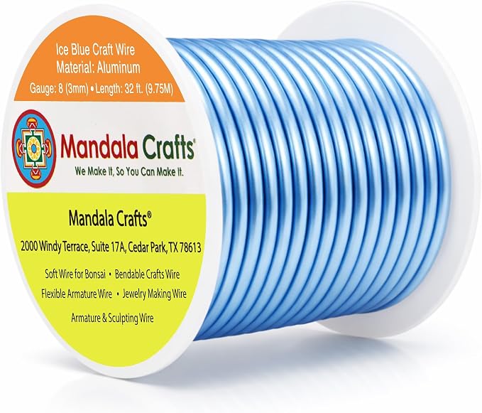 Mandala Crafts 8 Gauge Anodized Aluminum Craft Wire by MandalaCrafts