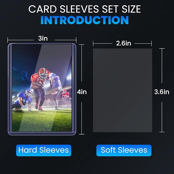 2000 Card Sleeves Top Loaders for Cards, Baseball Card Protectors, Trading Card - Image 2