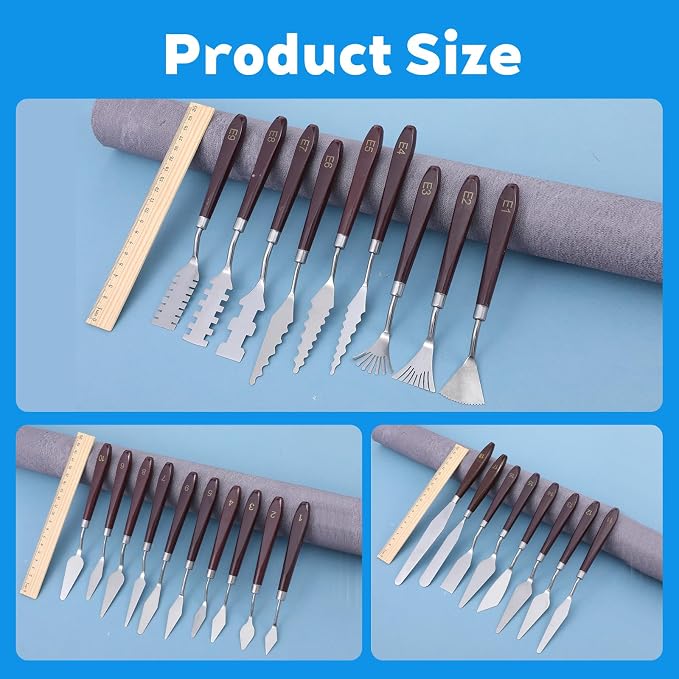 27-Piece Stainless Steel Palette Knife Set - Image 2