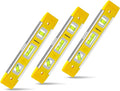 9 Inch Torpedo Level, Magnetic Box Level with 45°/90°/180° Bubbles, Shock Resistant Bubble Level Tool for Measuring - 3 PCS