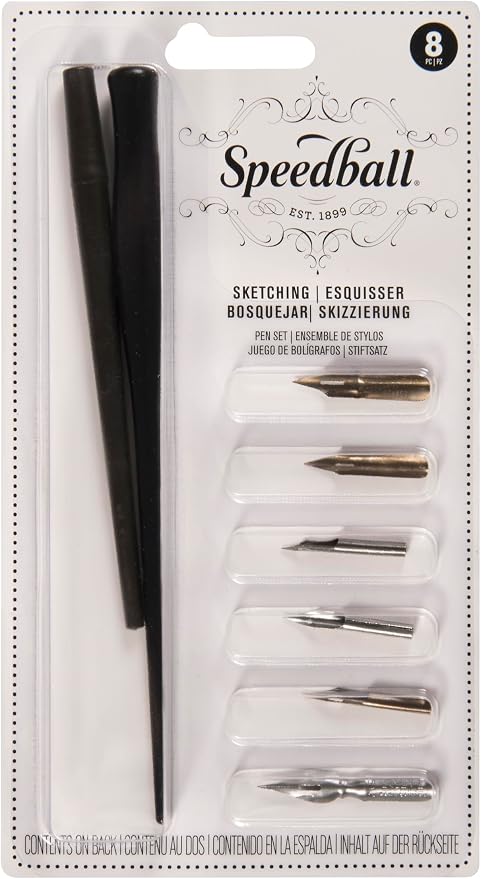 Speedball Sketching Set with Penholders and Pens by SpeedballArt