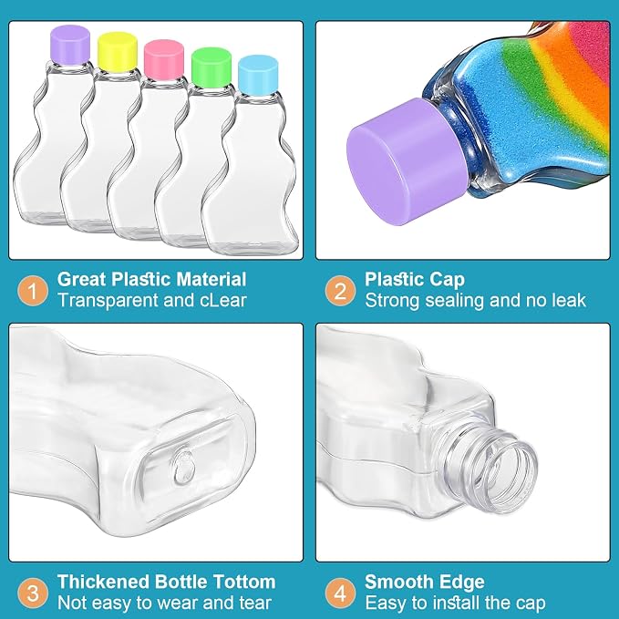 Nuenen 50 Pcs Sand Art Bottles Bulk - Image 3