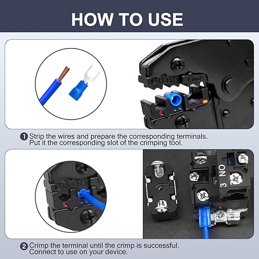 Chanzon 200pcs Insulated Crimp Wire Connector Terminal Assortment Contains Ring, Butt Splice, Spade Male & Female, Fork 22-16, 16-14, 12-10 GA Solderless Assorted Kit Electrical Crimping Tools