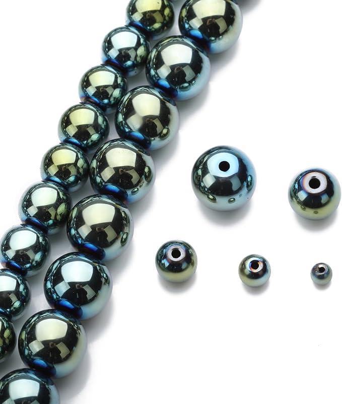 Zenkeeper About 180 Pcs Green Hematite Beads - Image 4