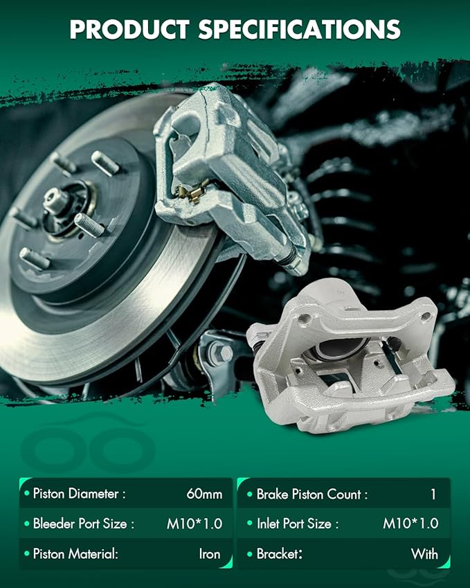 SCITOO Front Left Brake Caliper With Bracket 19B6461S Compatible For Hyundai For Sonata 2012-2015 For Kia For Optima 2011-2016