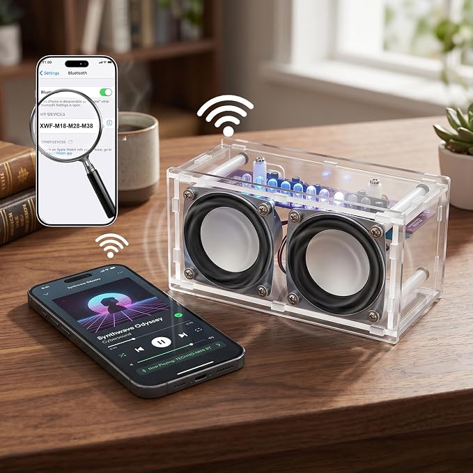DIY Bluetooth Speaker Kit with LED Light Show - Image 2