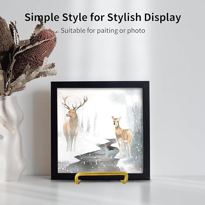 3 Pack 8 inch Metal Plate Stands - Image 5
