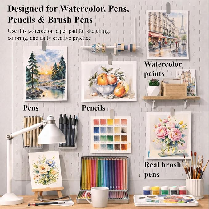 Ogfu Watercolor Paper Pad, Art Paper - Image 8
