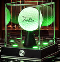 JupDec Cordless LED Golf Ball Display Case, Autograph Cube Showcase by JupDec