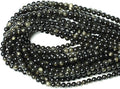 60PCS 6mm Natural Golden Obsidian Gemstone Round Loose Beads Crystal Energy by CHEAVIAN