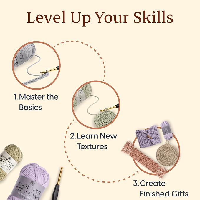 Crochet Kit for Beginners, 3 Easy Projects, Absolute Beginner Starter Kit | - Image 5