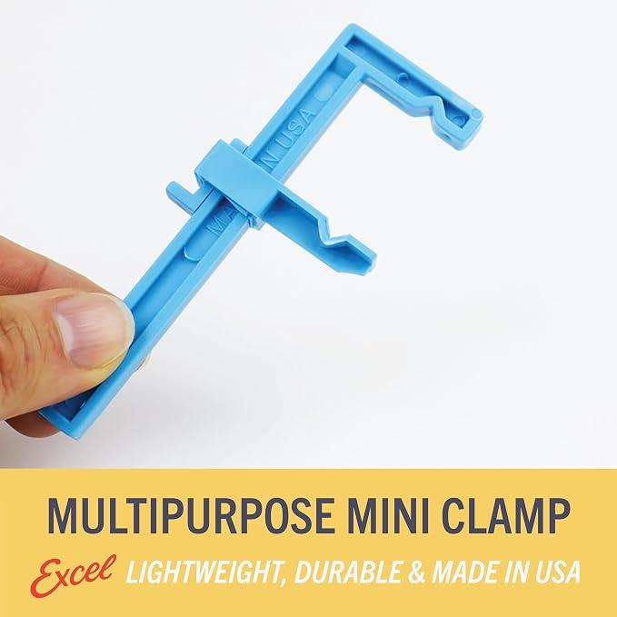 Excel Blades 6-Pack 3-Inch Mini Bar Clamps, Adjustable Plastic, USA Made - Image 4