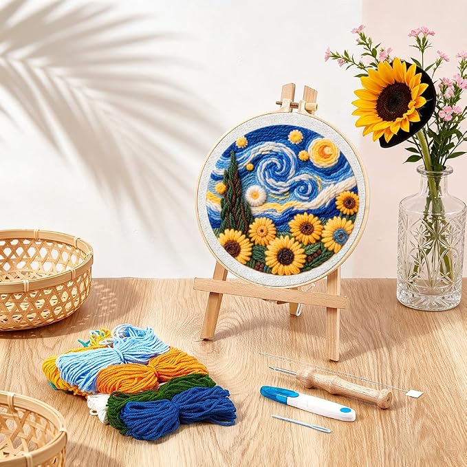 BEUNITONE Starry Sky Scenery Punch Needle Kit - Image 5