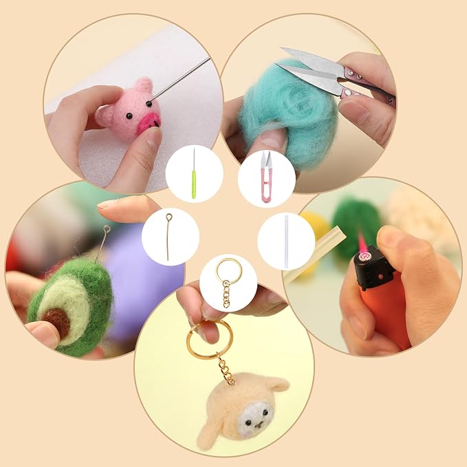QMNNMA 241 Pcs Needle Felting Kit - Image 9